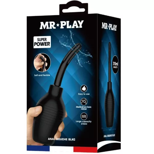 MR PLAY - prémium fekete anális zuhanyzó super power