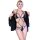 CHILIROSE - elegáns fekete body S/M méretben
