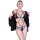 CHILIROSE - elegáns fekete body S/M méretben