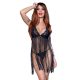CHILIROSE – fekete babydoll L/XL prémium kényeztetéshez