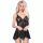 CHILIROSE - érzéki fekete babydoll S/M méretben