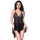 CHILIROSE – érzéki babydoll lila-fekete színben L/XL
