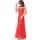 CHILIROSE – hosszú, piros babydoll L/XL méretben