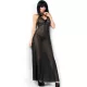CHILIROSE - érzéki hosszú babydoll fekete L/XL