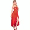 CHILIROSE - CR 3716 BABYDOLL HOSSZÚ VÖRÖS S/M