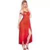 CHILIROSE – vörös hosszú babydoll L/XL méretben