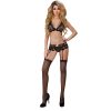 LIVCO CORSETTI SETS - BELITA LC 90231 MELLTARTÓ + BUGYI + HARISNYATARTÓ FEKETE S/M