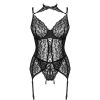 LIVCO CORSETTI SETS - GIELLANDRA FOR THE SENSES KOLLEKCIÓ FŰZŐ + BUGYI FEKETE