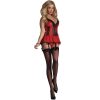 LIVCO CORSETTI FASHION – Vörös rózsa korzet és tanga