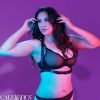 CALEXOTICS - EUPHORIA PLUS SIZE CSATOS HÁM FEKETE