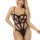 SUBBLIME – sexy test outfit kivágásokkal, fekete S/M