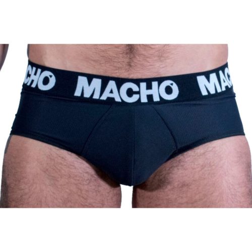 Macho – elegáns fekete XL slip prémium minőségben