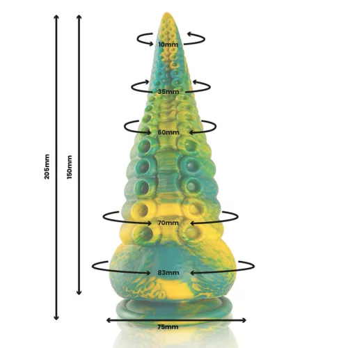 EPIC Cetus Green – nagyméretű, érzéki szilikon dildo