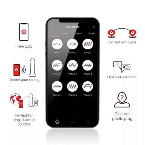 ONINDER – nagyméretű vibrátor 9 sebességgel és ingyenes appal