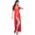 CHILIROSE - érzéki hosszú babydoll piros S/M