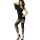CHILIROSE - stílusos fekete leopárd leggings S/M