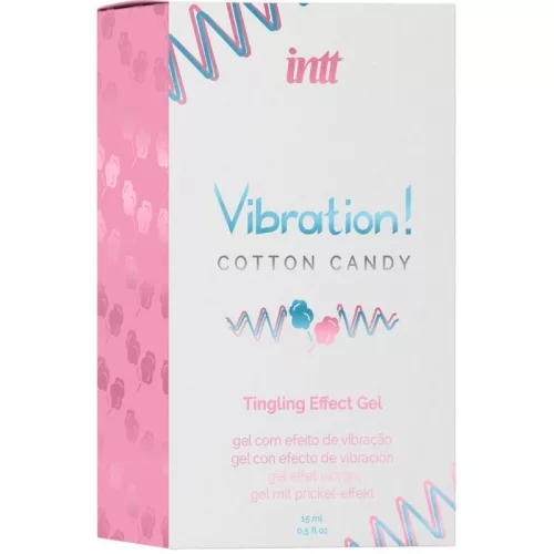 INTT – erőteljes intim izgató cukorvattás vibrátor gél 15 ml
