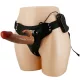 Pretty Love Marion strap-on hám - fehér, 19cm