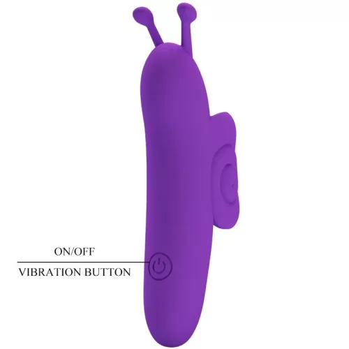 Pretty Love Snail Powerful Purple ujjvibrátor - lila
