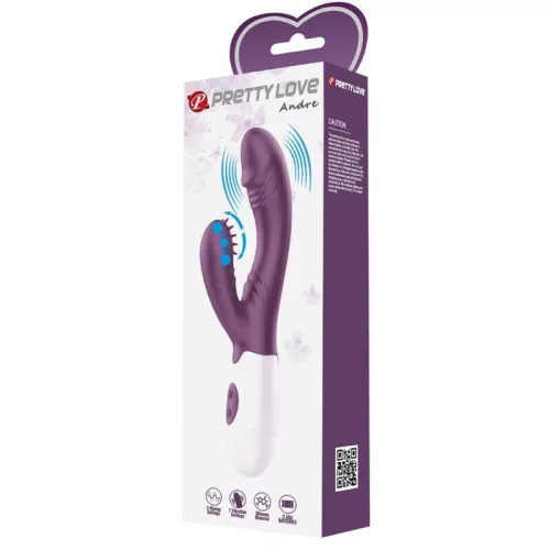 PRETTY LOVE – nyuszis vibrátor és G-pont izgató lila