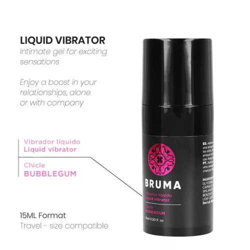 BRUMA – prémium folyékony vibrátor, Rágógumi ízben 15 ml