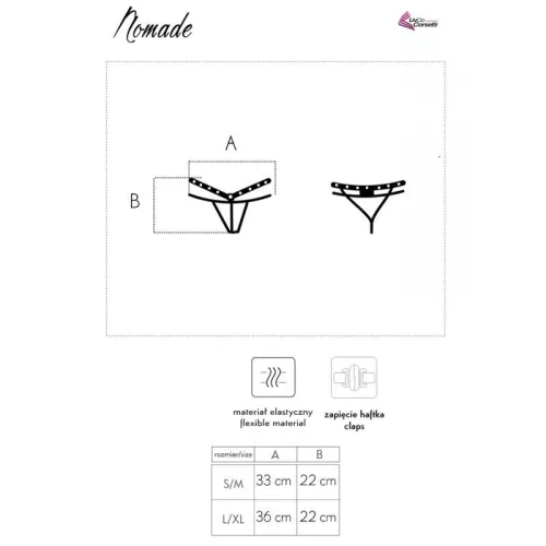 LIVCO CORSETTI FASHION – érzéki fekete női tangagatyó