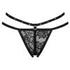 LIVCO CORSETTI FASHION - NOMADE TANGA CROTCHLESS FEKETE