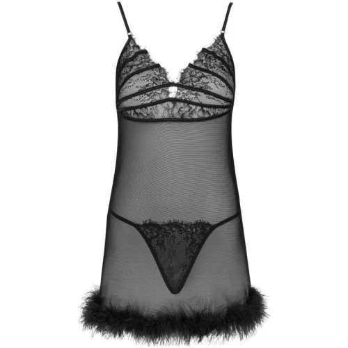 LIVCO CORSETTI FASHION – érzéki babydoll fekete tanga combo