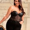 SUBBLIME - Fekete láncos felfüggesztős bodysuit L/XL