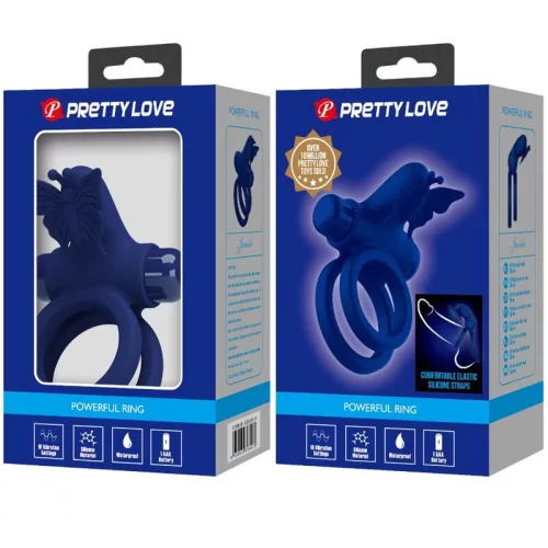 Pretty Love Jamele kettős stimulációs vibrátor - kék