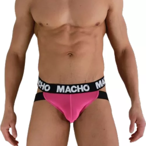 MACHO MX28FR - neon rózsaszín jockstrap prémium stílusban
