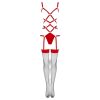 LIVCO CORSETTI FASHION - Thiara LC 20213 – érzéki piros body harisnyával