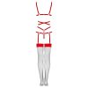 LIVCO CORSETTI FASHION - Thiara LC 20213 – érzéki piros body harisnyával