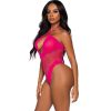 Leg Avenue – érzéki nyakpántos bodysuit fukszia színben