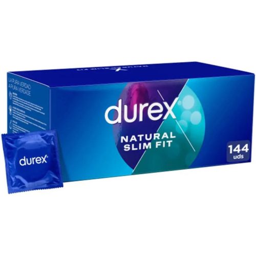 Durex Natural Slim Fit – prémium óvszer, 144 db
