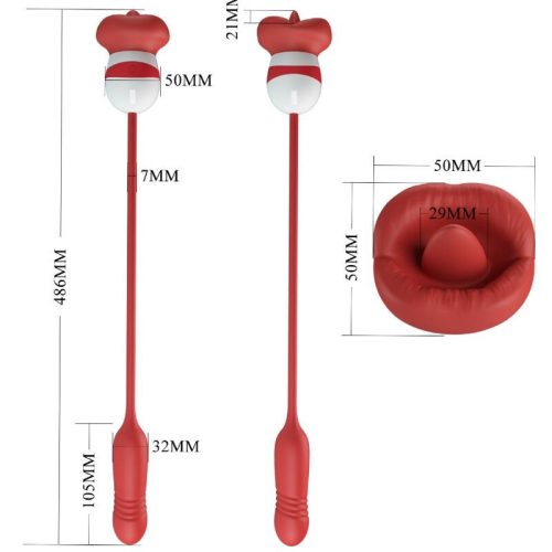 PRETTY LOVE - Ashlynn Red – érzéki száj maszturbátor