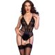 CHILIROSE – érzéki, nyitott bodysuit fekete színben