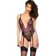 CHILIROSE – érzéki, nyitott lábú bodysuit, rózsaszín