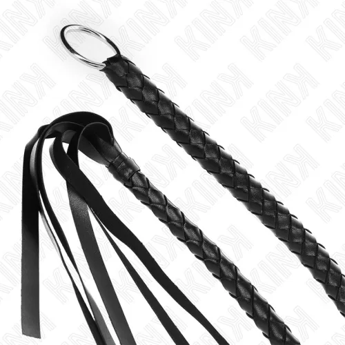 KINK - fekete markolatú kígyó ostor 65 cm