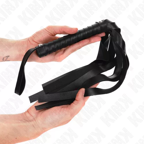 KINK – fekete széles farok ostor 48,5 cm