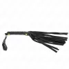 KINK – fekete bársony mini ostor, 30 cm