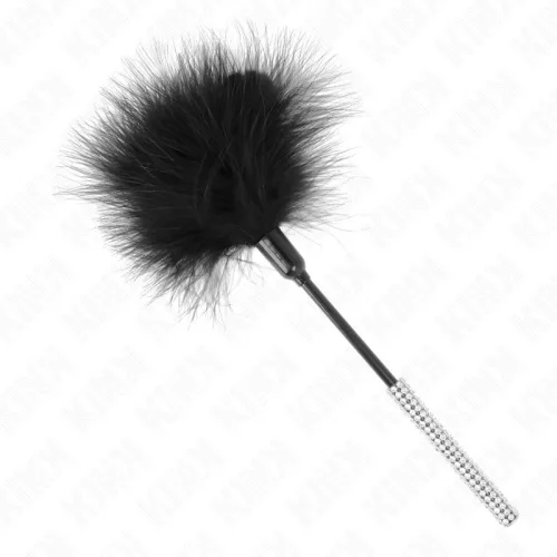 KINK – strasszos fogantyús, 27 cm-es csiklandozó tollak