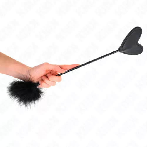 KINK - érzéki szív formájú csapkodó tollakkal 31 cm
