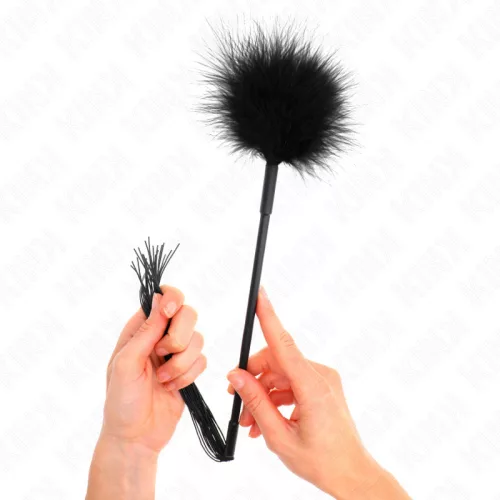 KINK - szilikon ostor tollakkal a kényeztetéshez 47 cm