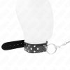 KINK – állítható nyaklánc övvel, fekete, 36-50 cm