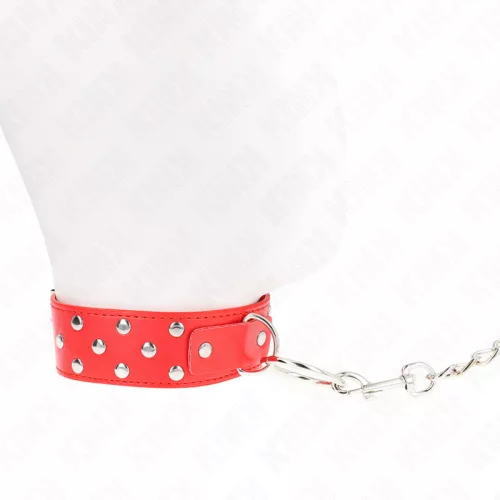 KINK - állítható nyaklánc övvel, 36-50 cm, piros