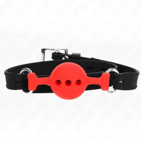   KINK – prémium szilikon gátló piros, állítható 35-51 cm