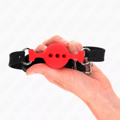 KINK – prémium szilikon gátló piros, állítható 35-51 cm