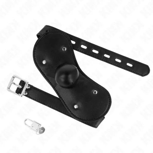 KINK - zárható ball gag szájmaszk, állítható 42-60 cm