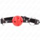 KINK - HOLLOW HARD RED BALL GAG MODELL 2 65 x 2.5 CM